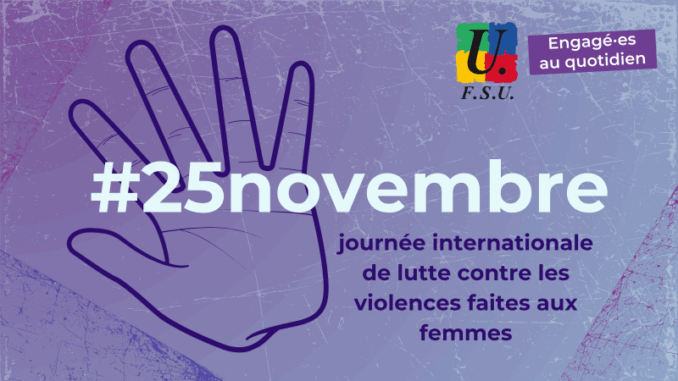 Visuel FSU 25 novembre