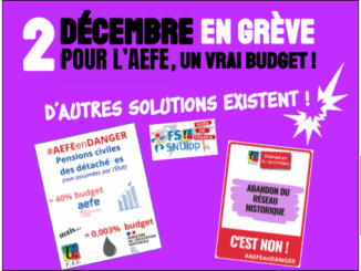Visuel Grève 2 décembre 2025 FSU-SNUipp HDF