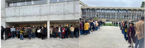 Photo boycott DG AEFE à Madrid le 24 nov 2025.
