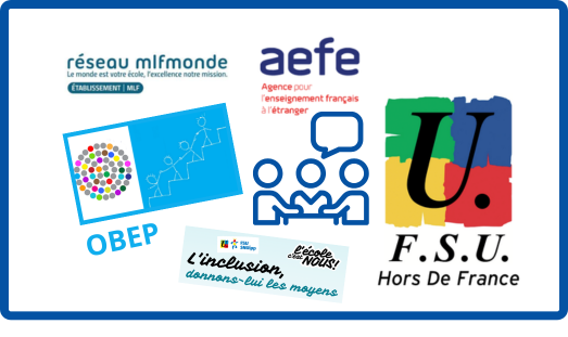 logos OBEP, MLF, AEFE, FSU HDF